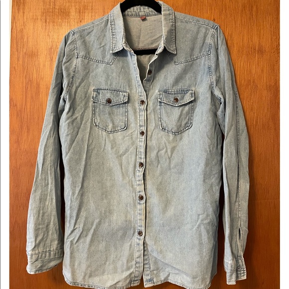 Tops - Light Chambray Denim Shirt